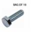 Hex Set Screw HT BZP M12x 100mm (Bag of 5)