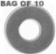 Mudguard Washer BZP M8 x 50 (Bag of 10)