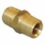 Nipple Hex 1/4" BSPP/BSPT Brass