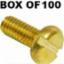 Machine Screw Brass Pan Head M4 x 50mm (100)