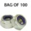Hex Nut Nyloc BZP M4 (Bag of 100)