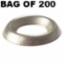 Washer Screw Cup No 10 Brass (Bag of 200)