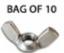 Wing Nut BZP M5 (Bag of 10)