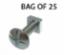 Roofing Bolt & Nut BZP M6 x 16mm (Bag of 25)