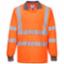 Polo Shirt 3XL 54-55" Hi-Vis Org L/S S277 Cl 3