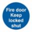 Sign "Fire Door K/Lockd" S/A 100x100mm (Pk6) 0153