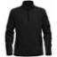 Fleece Med 1/4 Zip Black Gents FPL-1