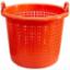 Fish Basket c/w Fixed Handles Orange 44Ltr