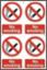 Sign "No Smoking" S/A 100x150mm PVC (Pk4) 0552