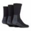 Boot Sock Size 4-8 Black Pkt3 WFH0089