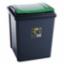 Bin Eco Recycling 50Ltr Green & Lid 101726-Green