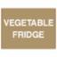 Sign"Vegetable Fridge" S/A 148x210mm FDS200A/S