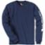 T-Shirt L/Sleeved Small Navy Carhart Logo EK231