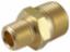 Nipple Hex Red 3/4" x 1/2" BSPT Brass