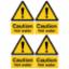 Sign"Caution Hot Water" PVC 200 x 300mm 1309