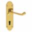 Furniture Lever Lock Oval PB DL168U Oakley