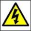 Sign "Electricity Symbol 100 x 100mm WA17R