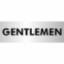 Sign"Gentlemans Toilet" S/A 45x190 Silver FG100