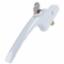 Window Handle Inline Espag. 40mm White P.L.