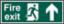 Sign "Fire Exit" Man/Arr Up S/A 300x100mm PVC