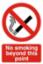 Sign "No Smoking BTP" S/A 300x200mm PVC 0554