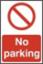 Sign "No Parking" S/A 200 x 300mm PVC 0605