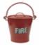 Fire Bucket Red Metal c/w Lid 3745/00