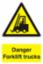 Sign "Danger Forklift" S/A 200x300mm PVC 0954