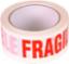 Tape Vinyl FRAGILE White/Red 50mm x 66Mtr