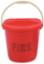 Fire Bucket Red Plastic c/w Lid FBK01