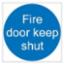 Sign "Fire Door K/Shut" S/A 150x200mm PVC Pkt2