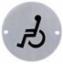 Sign "Disabled" 75mm Dia Pictogram PB SP75/3