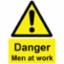 Sign "Danger Men At Work 600x400mm PVC 4104