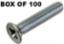 Machine Screw Csk Pozi BZP M6 x 40mm (100)