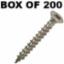 Woodscrew Csk Pozi 3 x 25mm S/S (Box 200)