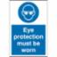 Sign "Eye Protection MBW 600 x 400mm RPVC 11445