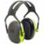 Earmuff Headband Peltor Green X4A SNR33