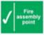 Sign "Fire Assembly Pt" S/A 300x200mm PVC 1527