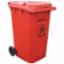 Wheelie Bin Plastic 240Ltr Red