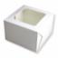 Cake Boxes Window (Pk75) White 10x10x5" C/0007