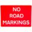 Road Sign - No Road Marking 1050 x 750mm