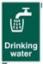 Sign " Drinking Water" S/A 100x150mm PVC (4)