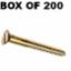 Woodscrew Csk Slotted 8 x 1" Brass (200)