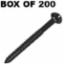 Woodscrew Round Pozi 6 x 3/4" Black (200)