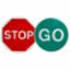 Road Sign - Stop/Go 24" Diameter Plate Only