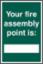 Sign "Fire Assembly Pt" S/A 200x300mm PVC 1526