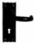 Furniture Lever Lock Blk Antique Wessex 47240