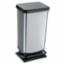 Pedal Bin Paso Plastic 20Ltr Met/Silver 7540