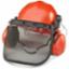 Safety Helmet Forestry Orange Full Kit BBFK