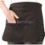 Apron Black Polycotton Split Money Pocket NA06